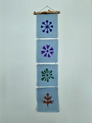 Four Seasons Fabric Art Wall Hanging Four Seasons Fabric Art Wall Hanging