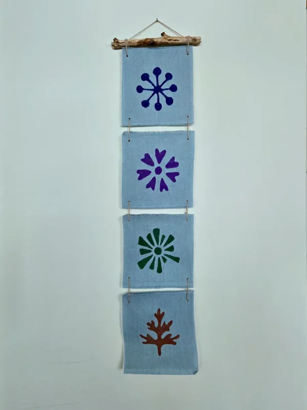 Four Seasons Fabric Art Wall Hanging