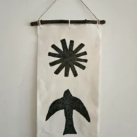 Freedom Fabric Art Wall Hanging