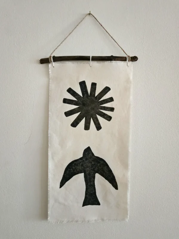 Freedom Fabric Art Wall Hanging