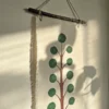 Green Pulse Fabric Art Wall Hanging