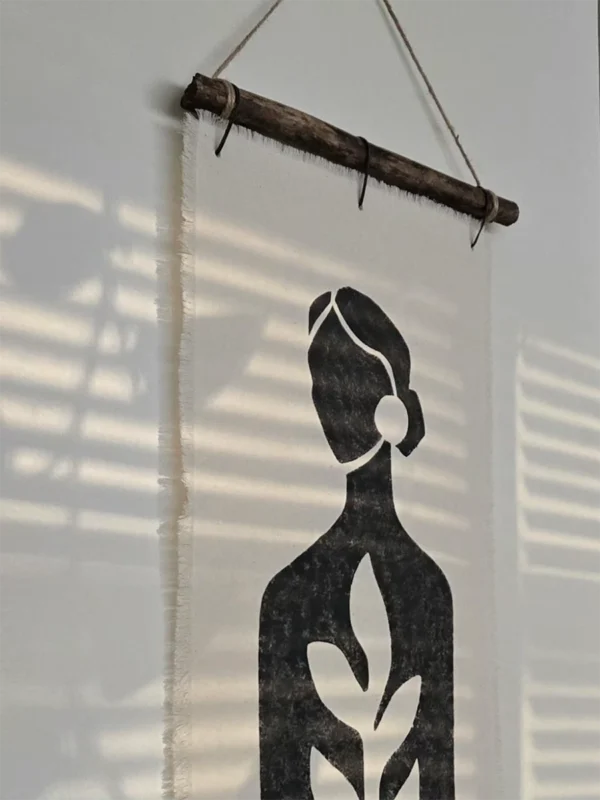 Green Within” Fabric Art Wall Hanging