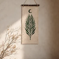"Moonlit Canopy" Fabric Art Wall Hanging