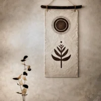 “Radiant Echo” Fabric Art Wall Hanging