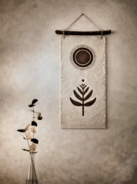 “Radiant Echo” Fabric Art Wall Hanging