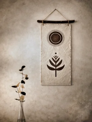 “Radiant Echo” Fabric Art Wall Hanging