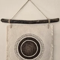 “Radiant Echo” Fabric Art Wall Hanging