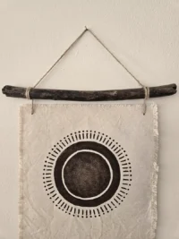“Radiant Echo” Fabric Art Wall Hanging