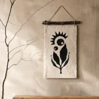 Mom’s Embrace Fabric Art Wall Hanging