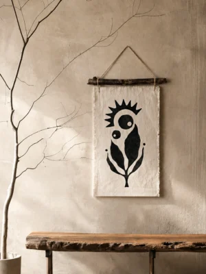 Mom’s Embrace Fabric Art Wall Hanging