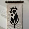 “Mom’s Embrace” Fabric Art Wall Hanging