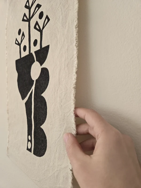 “Rooted Mind” Fabric Art Wall Hanging