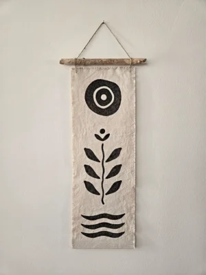 "Maya" Fabric Art Wall Hanging