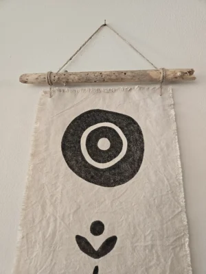"Maya" Fabric Art Wall Hanging