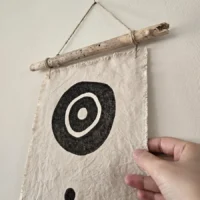 "Maya" Fabric Art Wall Hanging
