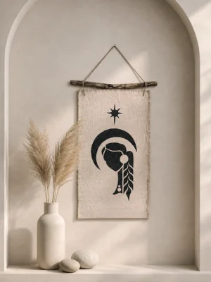 Virgo Fabric Art Wall Hanging