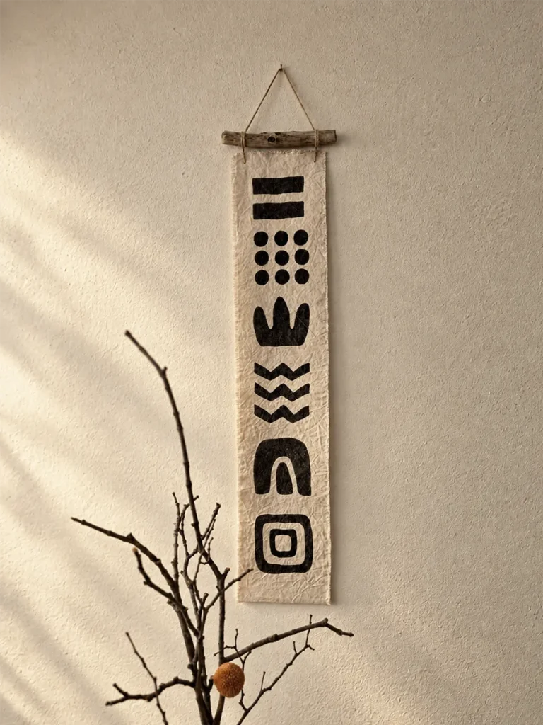 Vita Fabric Art Wall Hanging