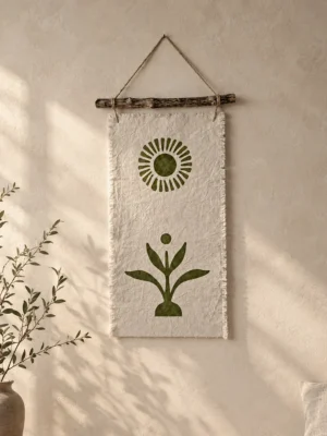 Vivia Fabric Art Wall Hanging