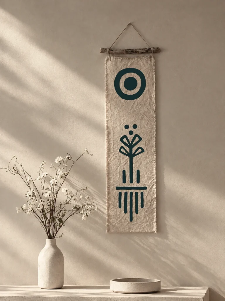 Kora Fabric Art Wall Hanging